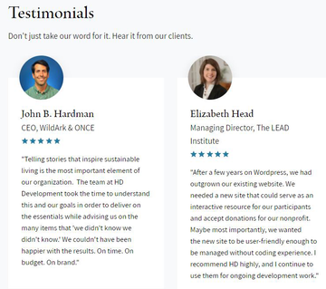 Website Development Inquiry - HD Development